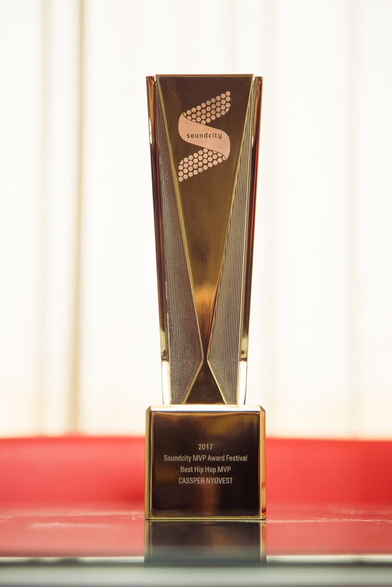 Cassper Nyovest's 'Souncity MVP Award Festival Award' trophy. photo credit: Instagram/casspernyovest