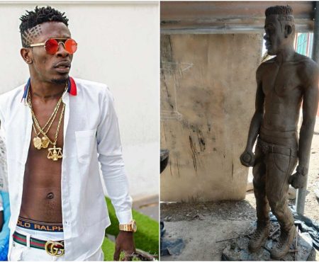 Shatta Wale has his own statue now