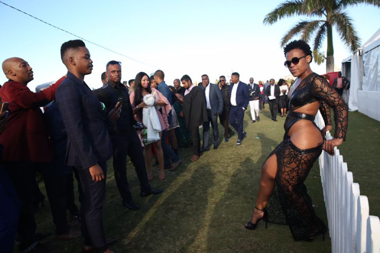 Zodwa Wabantu brought Vodacom Durban July to a standstill with her see through dress