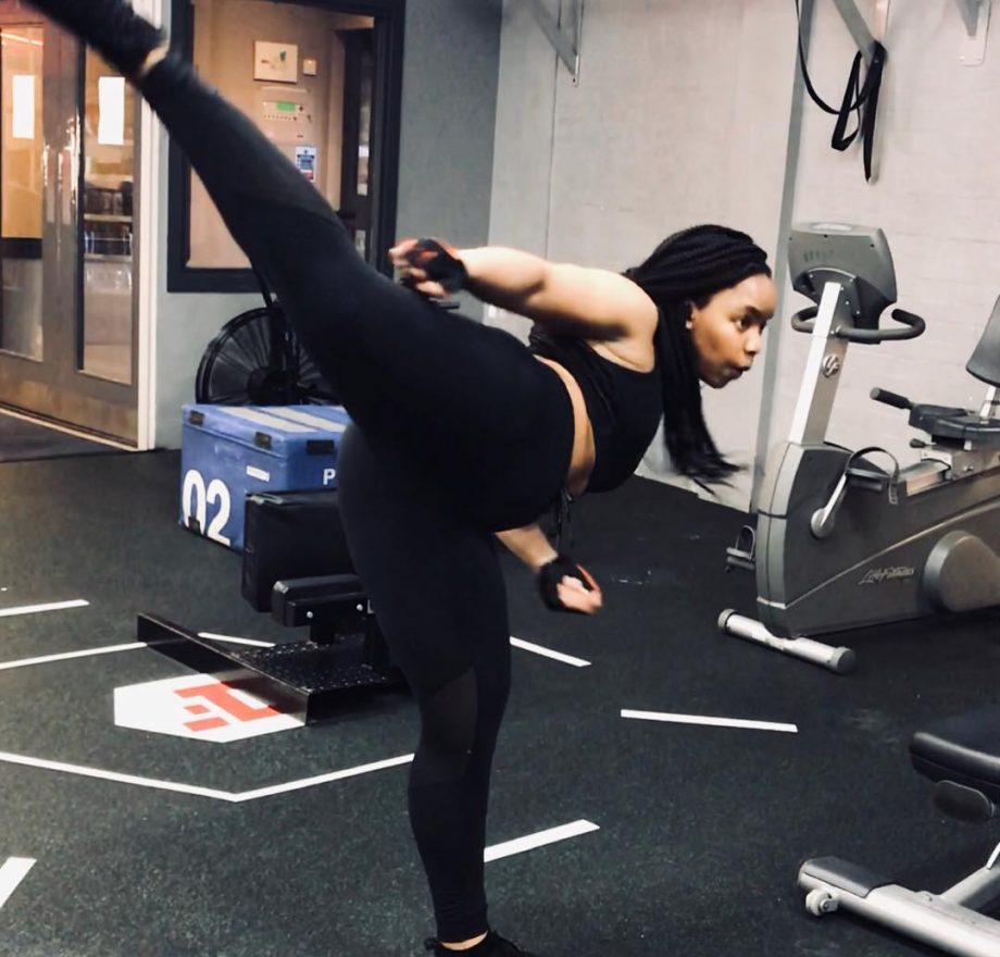 you got to love the fitness queen, Minnie Mlungwana
