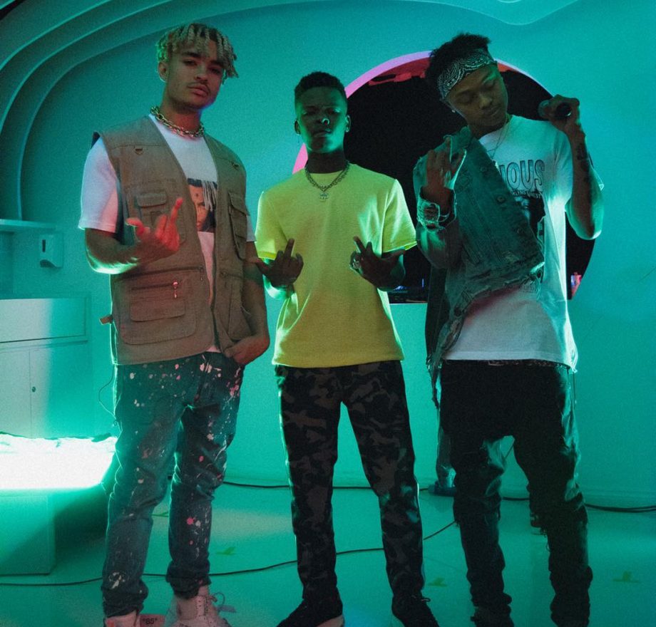 the three Amigos! Shane Eagle, A-Reece and Nasty C meet at the BET Africa cypher