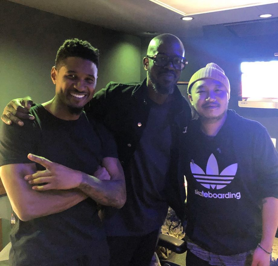 Black Coffee jumps in the studio with Usher in Los Angeles, Carlifonia