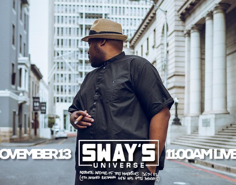 Stogie T schedule to be at Sway Calloway’s Sway In The Morning show