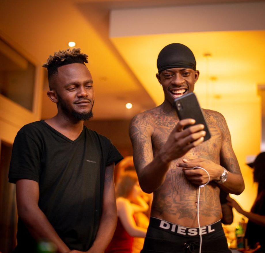 Kwesta kicking it with Rich Homie Quan since he landed